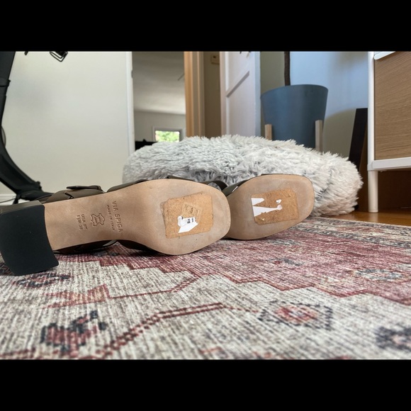 Via Spiga Opal square toe sandals, olive green, size 8/38 - Picture 8 of 8